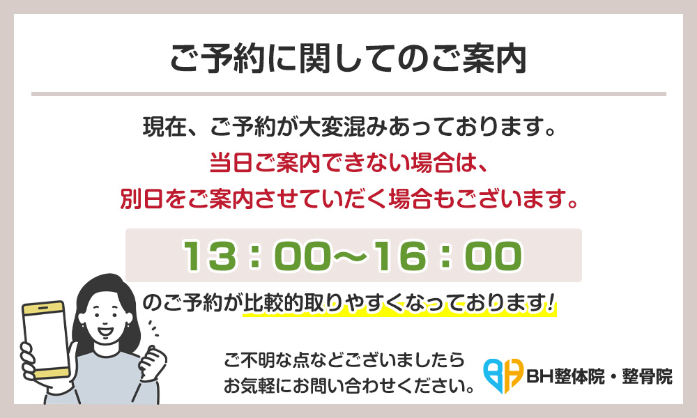 予約に関するご案内